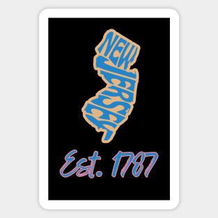 New Jersey: Established 1787 Sticker